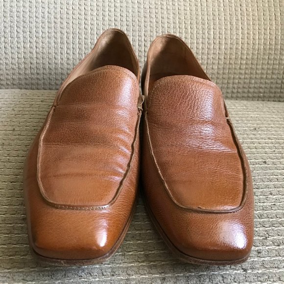 Prada Men\'s Tan Leather Loafers main image 7